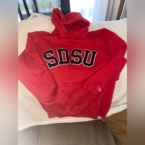 Champion Large Red Hoodie San Diego State University SDSU Unisex